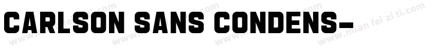 Carlson Sans Condens字体转换